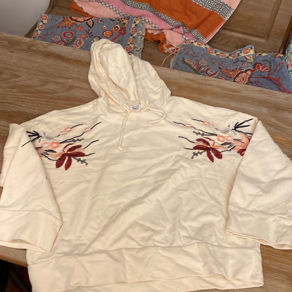 Boho For the Republic Cropped, 100% Cotton Sweatshirt